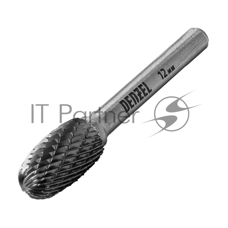 Борфреза по металлу твердосплавная, овальная, тип-E, 12 мм// Denzel