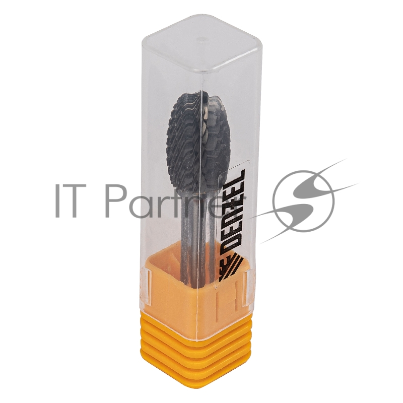 Борфреза по металлу твердосплавная, овальная, тип-E, 12 мм// Denzel