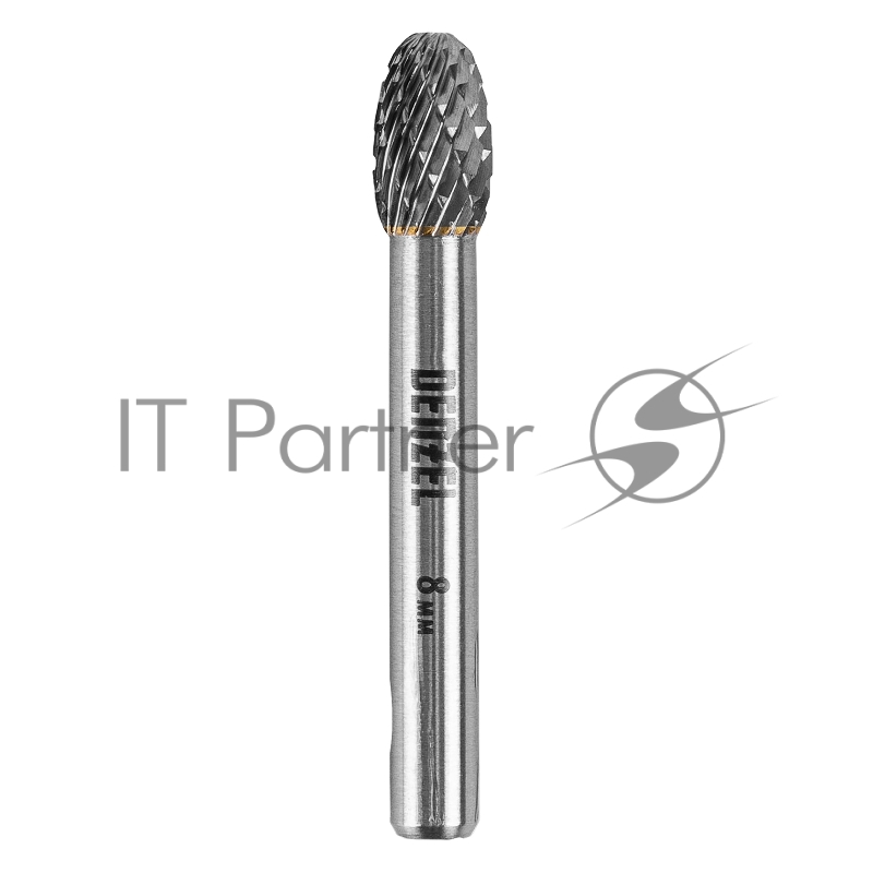 Борфреза по металлу твердосплавная, овальная, тип-E, 8 мм// Denzel