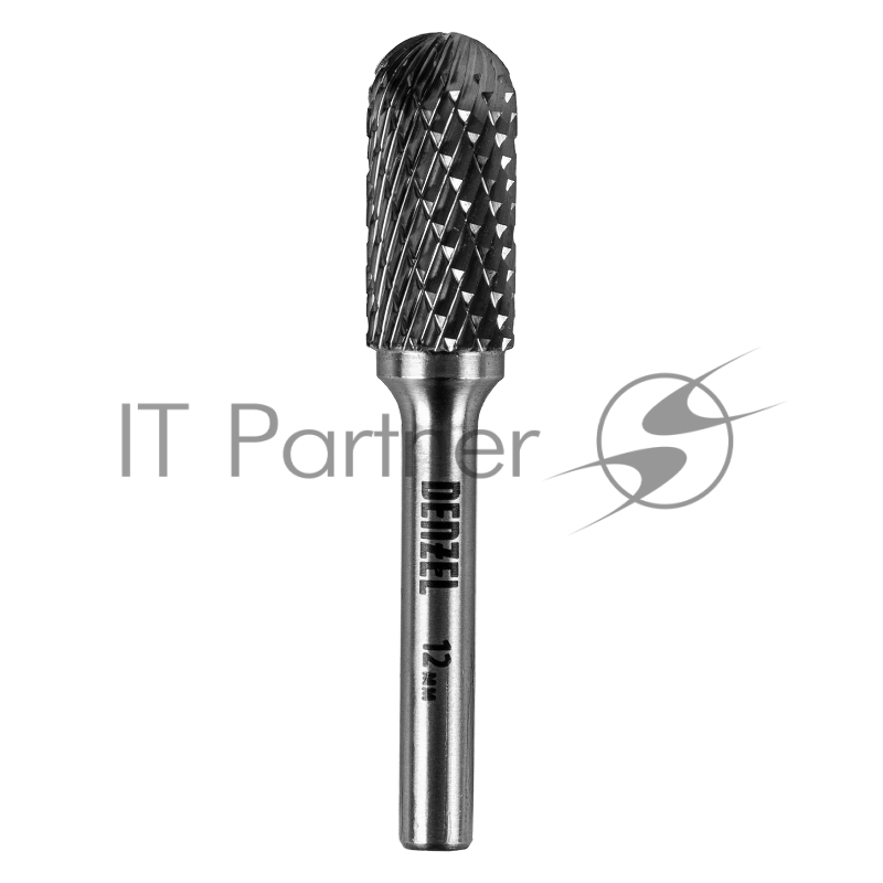 Борфреза по металлу твердосплавная, цилиндрическая закругленная, тип-С, 12 мм// Denzel