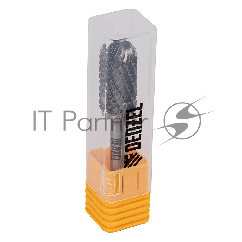 Борфреза по металлу твердосплавная, цилиндрическая закругленная, тип-С, 12 мм// Denzel