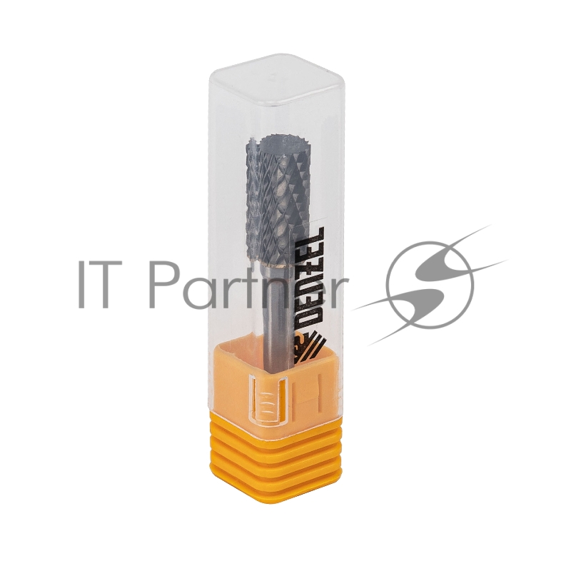 Борфреза по металлу твердосплавная, цилиндрическая, тип-А, 10 мм// Denzel