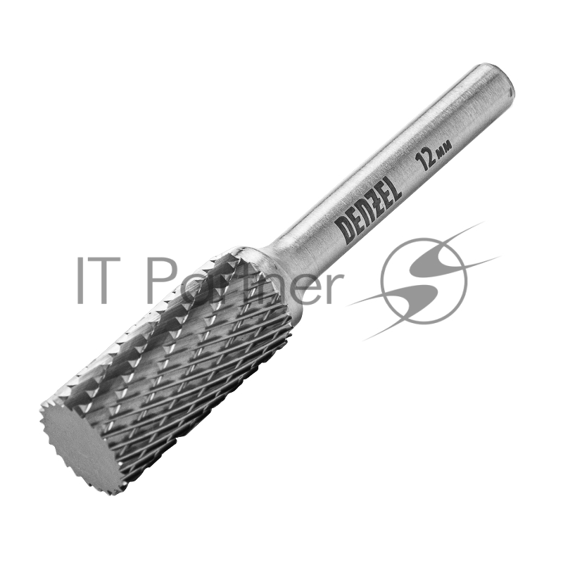 Борфреза по металлу твердосплавная, цилиндрическая, тип-А, 12 мм// Denzel