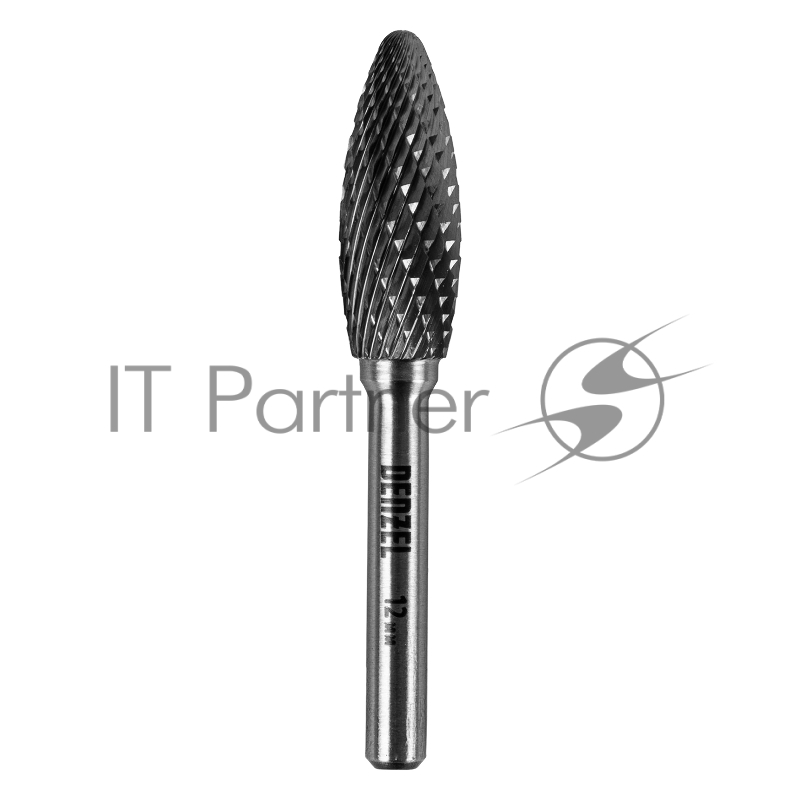 Борфреза по металлу твердосплавная, элипсообразная, тип-H, 12 мм// Denzel