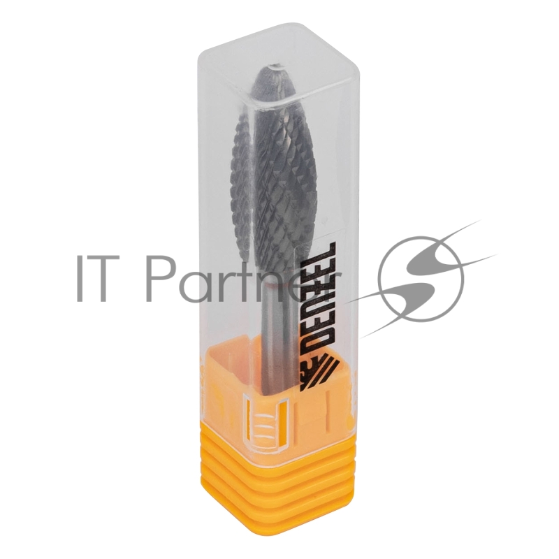 Борфреза по металлу твердосплавная, элипсообразная, тип-H, 12 мм// Denzel