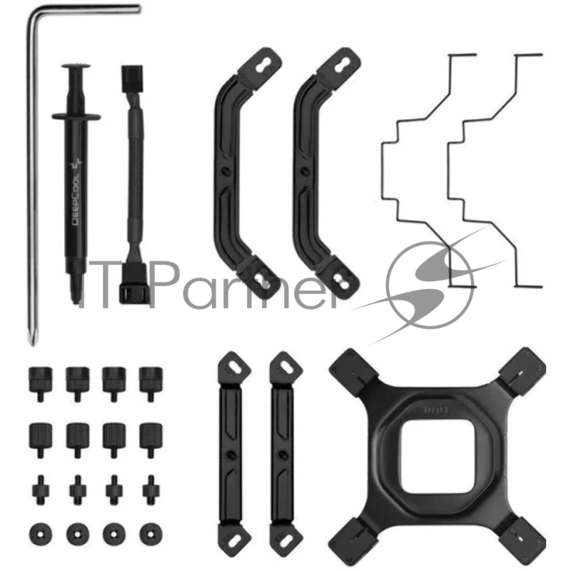 Кулер DEEPCOOL AK500 ZERO DARK LGA20XX/1700/1200/115X/AM5/AM4 (9шт/кор, TDP 240W, PWM, Fan 120mm, 5 тепл. Трубок, Copper Base, черный) RET