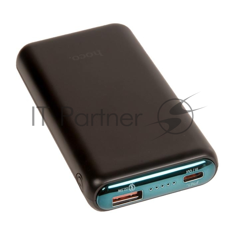 Внешний аккумулятор HOCO Q1 Kraft быстрая зарядка QC3.0, PD20, USB-A 22,5W (10000mAh), черный
