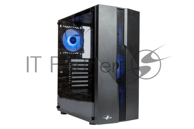 Корпус ATX Eurocase A85 4ARGB черный без БП закаленное стекло USB 3.0