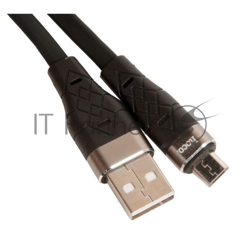 Кабель USB HOCO X53 Angel для Micro USB, 2.4А, длина 1.0м, черный