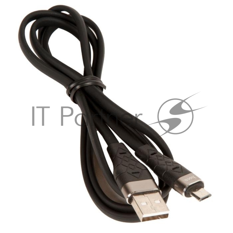 Кабель USB HOCO X53 Angel для Micro USB, 2.4А, длина 1.0м, черный
