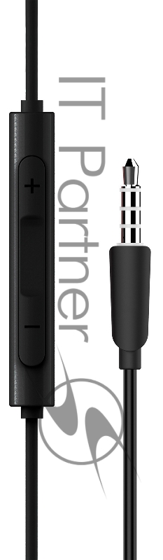 Гарнитура вкладыши Edifier P205 1.2м черный проводные в ушной раковине