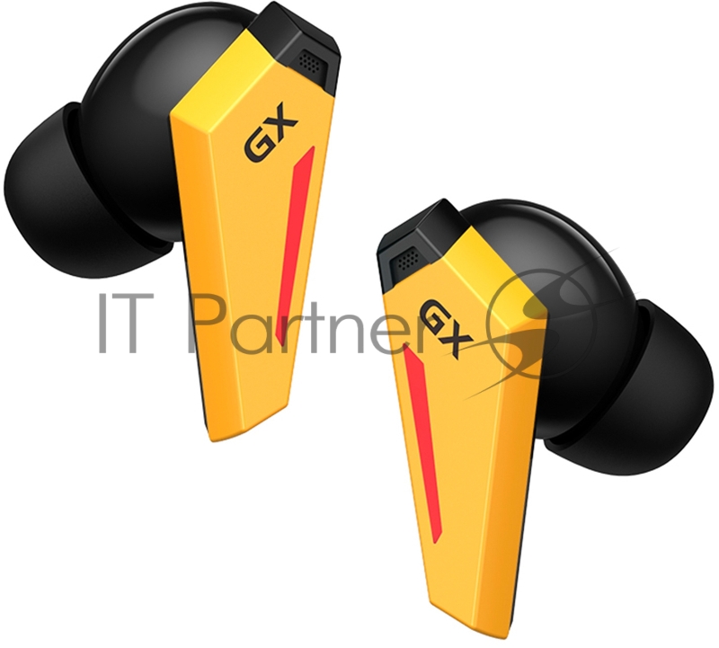 Наушники с микрофоном Edifier GX07 желтый/черный вкладыши BT в ушной раковине