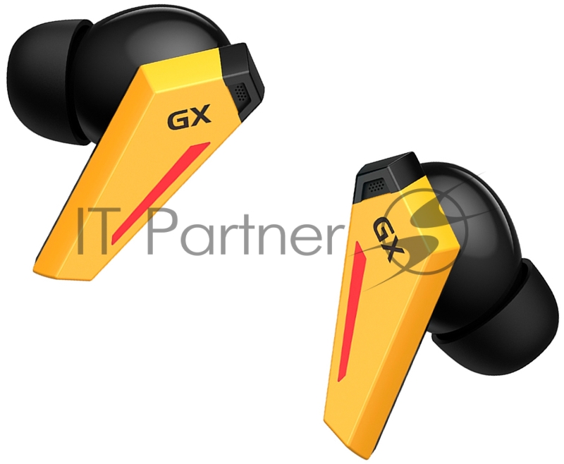 Наушники с микрофоном Edifier GX07 желтый/черный вкладыши BT в ушной раковине