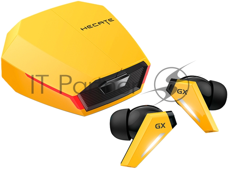 Наушники с микрофоном Edifier GX07 желтый/черный вкладыши BT в ушной раковине