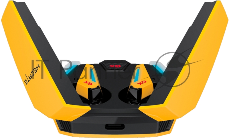 Наушники с микрофоном Edifier GX07 желтый/черный вкладыши BT в ушной раковине