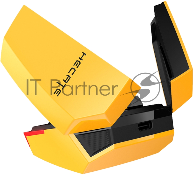 Наушники с микрофоном Edifier GX07 желтый/черный вкладыши BT в ушной раковине