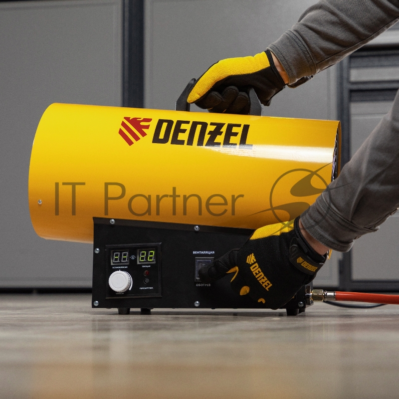 Газовая тепловая пушка GHG-15i, 15 кВт, цифровой термостат, пропан-бутан// Denzel