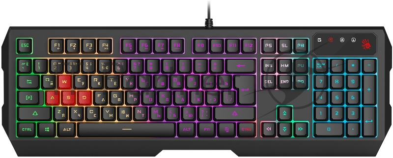 Клавиатура + мышь A4Tech Bloody B1700 клав:черный мышь:черный USB LED (B1700 ( B140N +ES7 + BP-50M))
