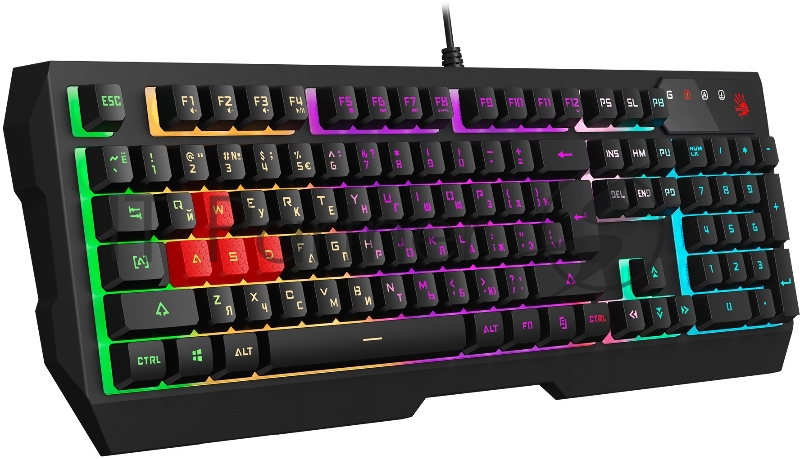 Клавиатура + мышь A4Tech Bloody B1700 клав:черный мышь:черный USB LED (B1700 ( B140N +ES7 + BP-50M))