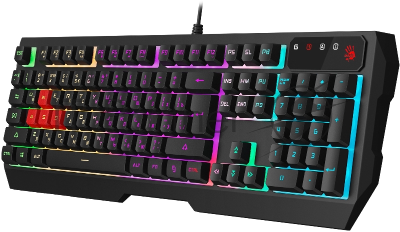 Клавиатура + мышь A4Tech Bloody B1700 клав:черный мышь:черный USB LED (B1700 ( B140N +ES7 + BP-50M))