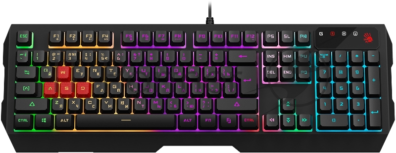 Клавиатура + мышь A4Tech Bloody B1700 клав:черный мышь:черный USB LED (B1700 ( B140N +ES7 + BP-50M))