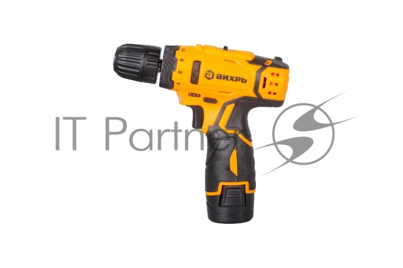 Дрель-шуруповерт аккумуляторная ДА-12Л-2КН с набором инструментов Вихрь