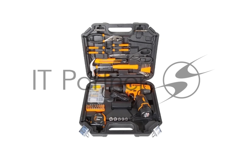 Дрель-шуруповерт аккумуляторная ДА-12Л-2КН с набором инструментов Вихрь