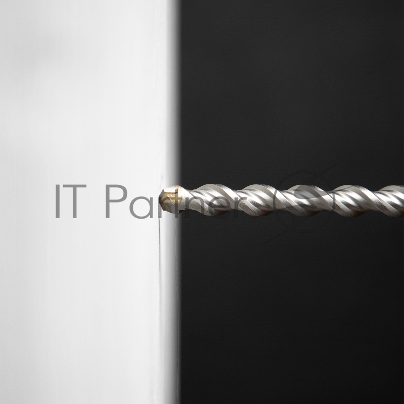 Бур по бетону, двойная спираль, Cobalt W-tip, 14x210 мм, SDS PLUS// Denzel