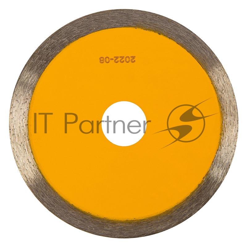 Диск алмазный отрезной 115 х 22,2 мм, сплошной, супертонкий, горячий пресс, мокрое резание// Denzel