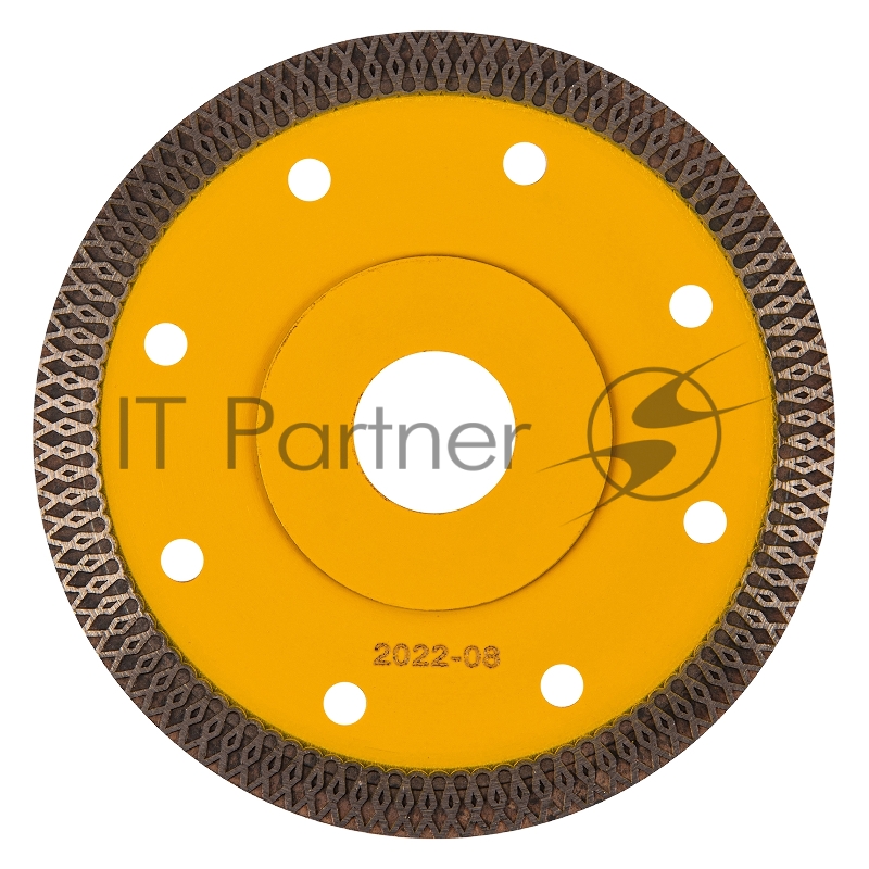 Диск алмазный отрезной 115 х 22,2мм, сплошной, супертонкий, горячий пресс, сухой/мокрый рез// Denzel