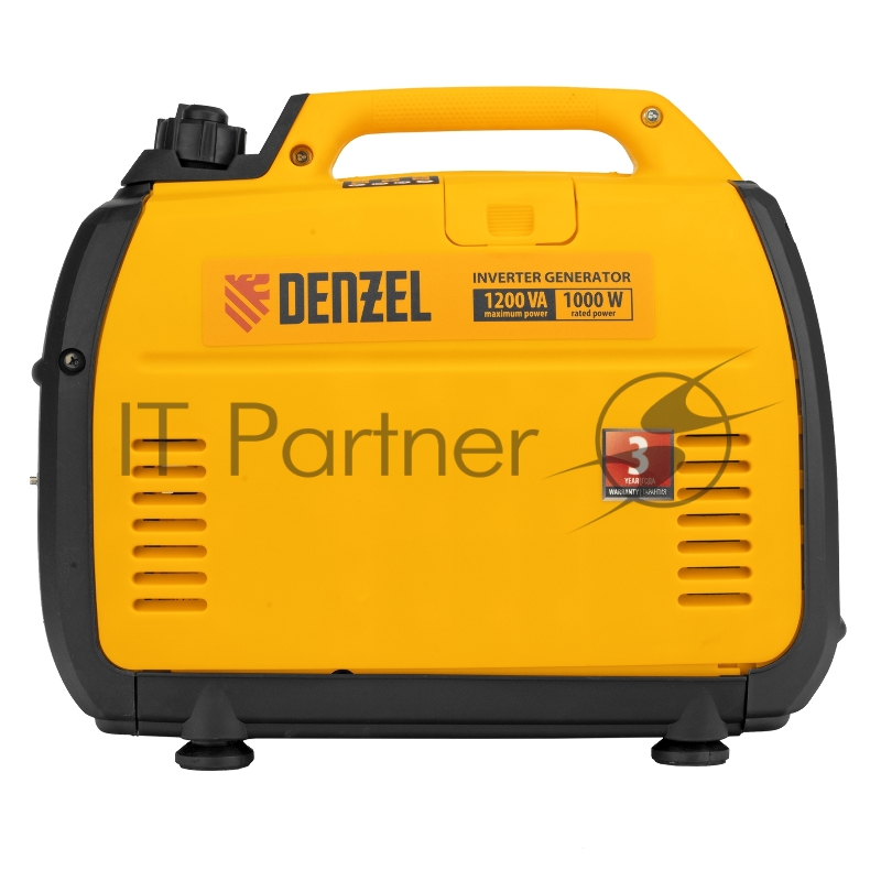 Генератор инверторный GT-1200iS, 1,2 кВт, 230 В, бак 2,4 л, закрытый корпус, ручной старт// Denzel