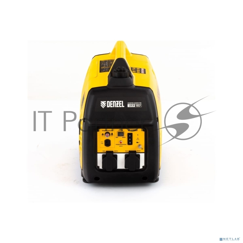 Генератор инверторный GT-2200iS, 2,2 кВт, 230 В, бак 4 л, закрытый корпус, ручной старт// Denzel