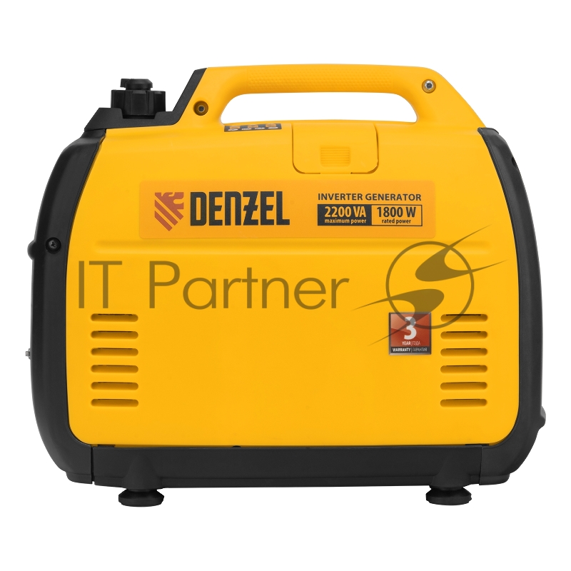 Генератор инверторный GT-2200iS, 2,2 кВт, 230 В, бак 4 л, закрытый корпус, ручной старт// Denzel