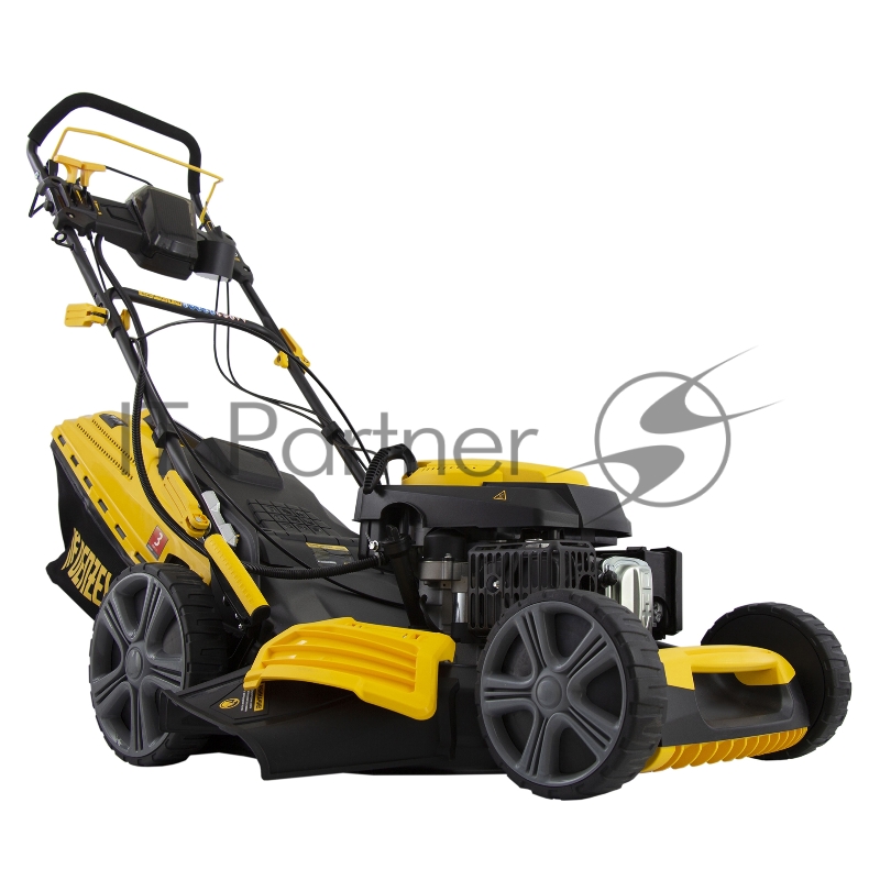 Газонокосилка бензиновая GLD-520SP-VE, 196 см3,шир 52 см,привод,вариатор,эл.старт,60 л// Denzel