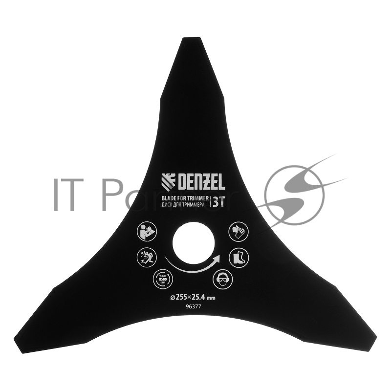Диск для триммера, 255 х 25,4 мм, толщина 1,6 мм, 3 лезвия// Denzel
