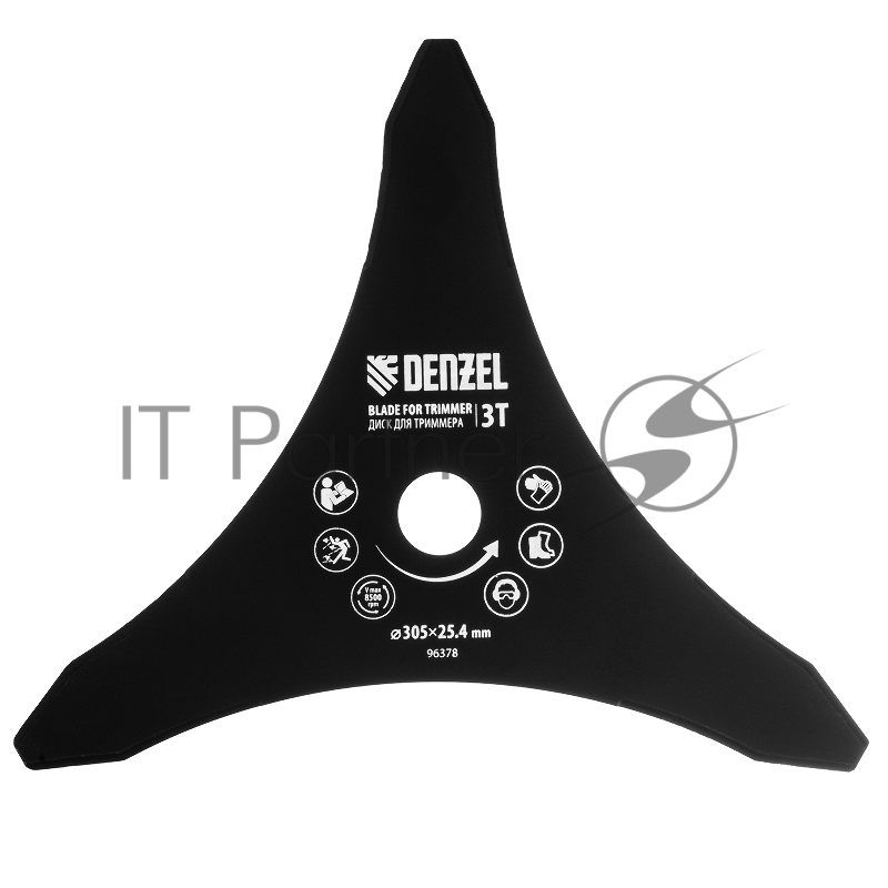 Диск для триммера, 305 х 25,4 мм, толщина 1,6 мм, 3 лезвия// Denzel