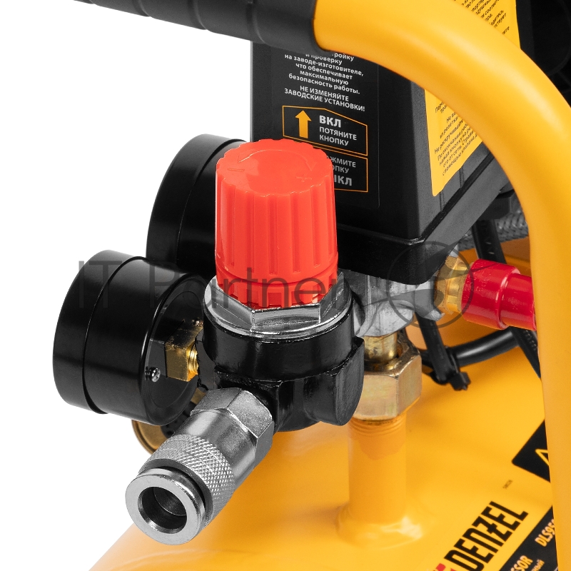 Компрессор DLS950/24 безмаслянный малошумный 950 Вт, 165 л/мин,ресивер 24 л// Denzel