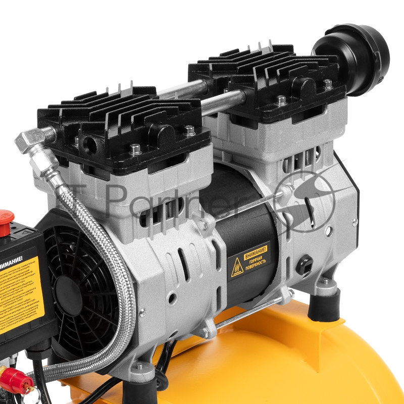 Компрессор DLS950/24 безмаслянный малошумный 950 Вт, 165 л/мин,ресивер 24 л// Denzel