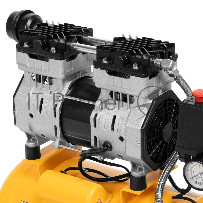 Компрессор DLS950/24 безмаслянный малошумный 950 Вт, 165 л/мин,ресивер 24 л// Denzel