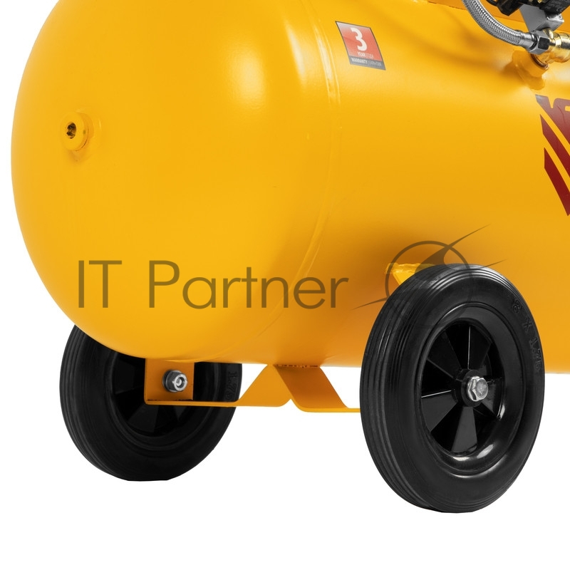 Компрессор безмаслянный малошумный DLS 1800/100,1800 Вт, 3х600, 100 л, 345 л/мин// Denzel