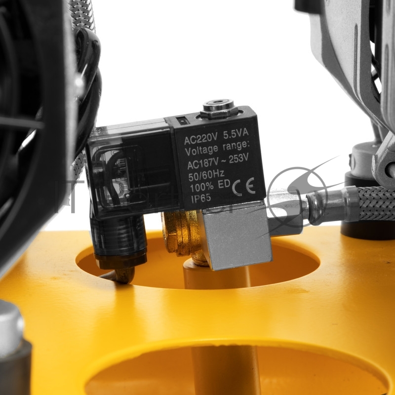 Компрессор безмаслянный малошумный DLS 2200/50, 2200 Вт, 2х1100, 50 л, 380 л/мин// Denzel