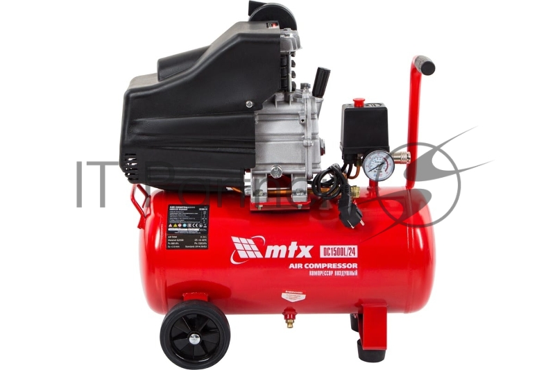 Компрессор воздушный DC1500L/24, 1,5 кВт, 24 л, 210 л/мин// MTX