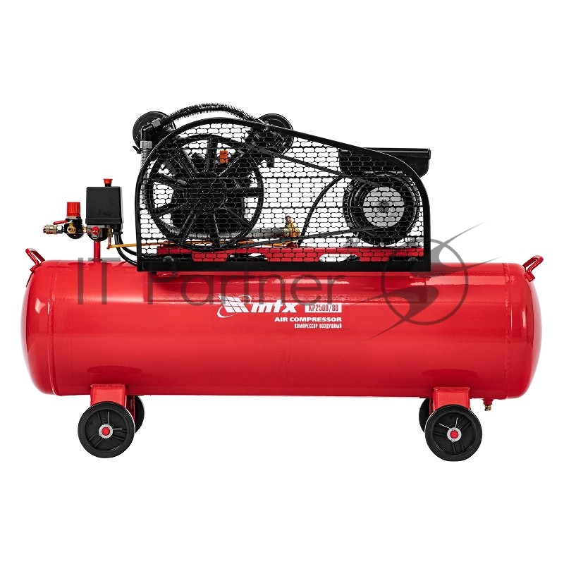 Компрессор воздушный рем. привод КР2500/80, 2,5 кВт, 80 литров, 420 л/мин// МТХ