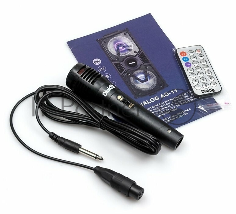 Акустическая колонка Dialog Oscar AO-11 1.0, 26W RMS, Караоке c микрофоном, BT+FM+USB+SD+LED