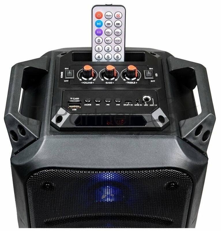 Акустическая колонка Dialog Oscar AO-11 1.0, 26W RMS, Караоке c микрофоном, BT+FM+USB+SD+LED