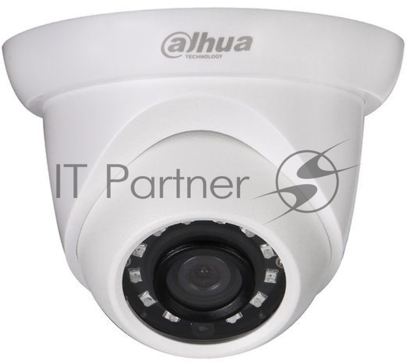 Камера видеонаблюдения IP Dahua DH-IPC-HDW1230S-0280B-S5 2.8-2.8мм цв. корп.:белый (DH-IPC-HDW1230SP-0280B-S5)