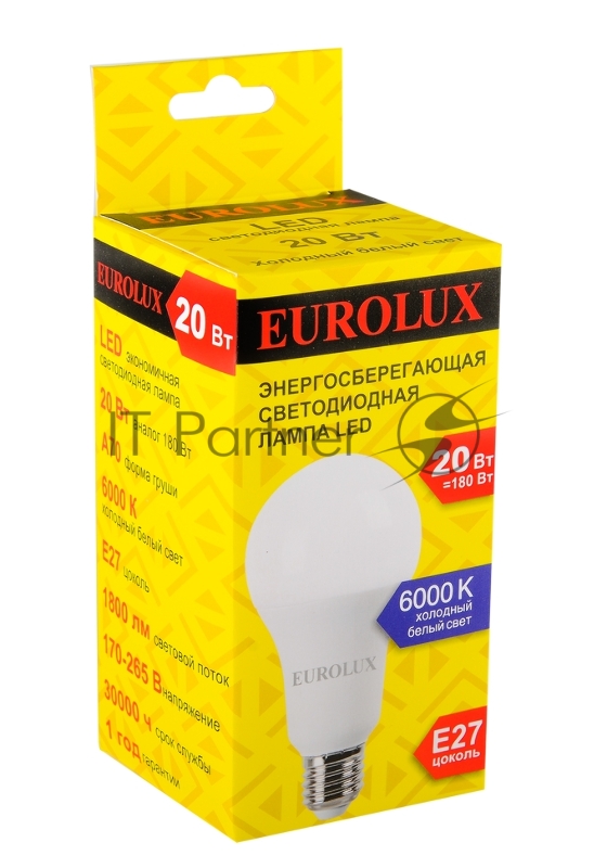Лампа светодиодная LL-E-A70-20W-230-6K-E27 (груша
