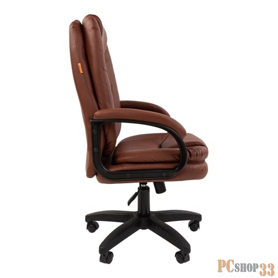 Офисное кресло Chairman 668LT Россия черный пластик, экопремиум коричневый N (7114865)