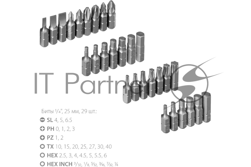 Набор: реверсивная отвертка с насадками 29 шт ЗУБР Компакт-Т29