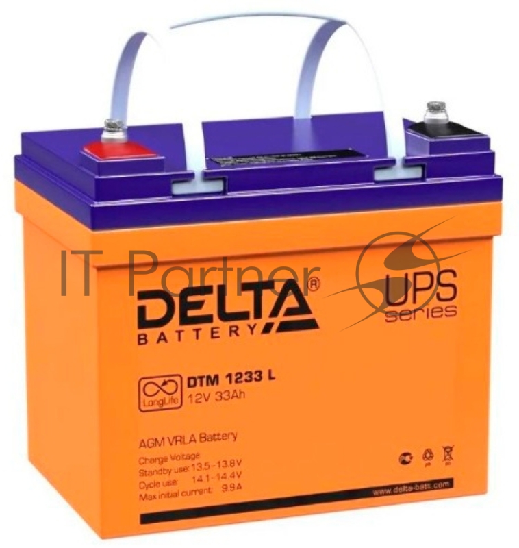 Батарея Delta DTM 1233 L (12V, 33Ah)
